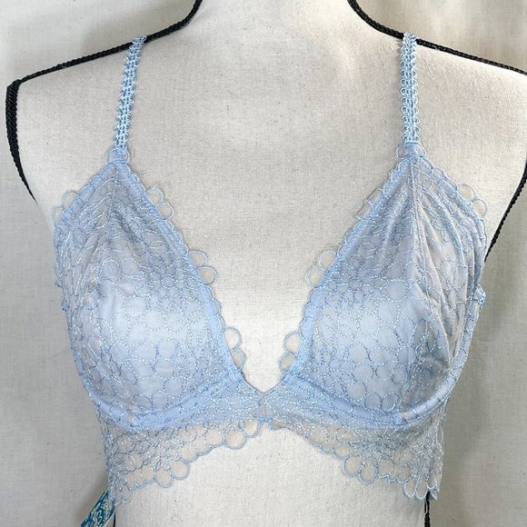 Free People Lucia Underwire Bra in Blue 34C, NEW WITH TAGS - Picture 10 of 13